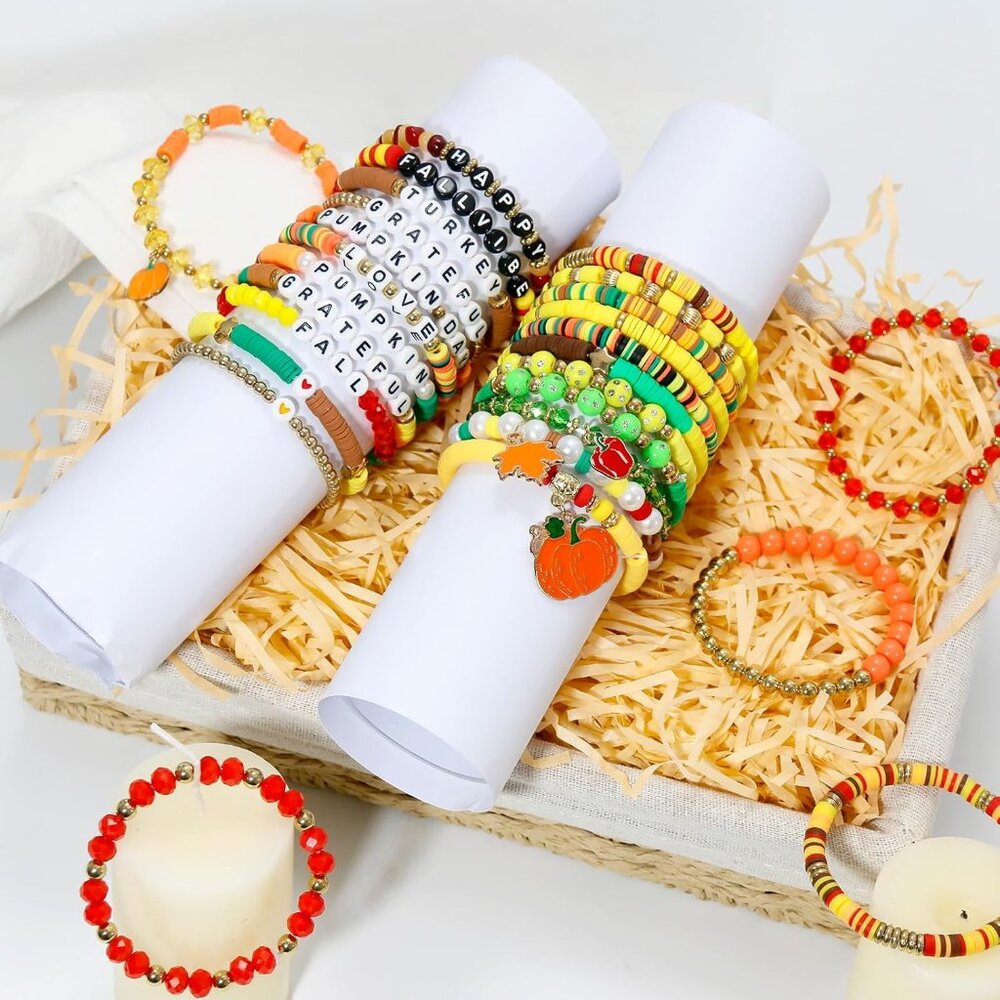 40pcs Stackable Friendship Bracelets Set, Boho St… - image 5